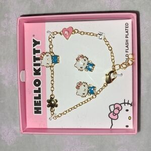 NIB Hello Kitty bracelet and earrings set